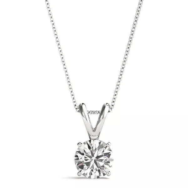 Split Bail Lab Diamond Solitaire Necklace (1/2 ct. tw.)